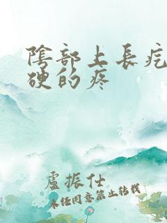 阴部上长疙瘩硬硬的疼