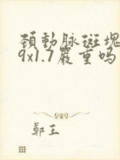 颈动脉斑块3.9x1.7严重吗