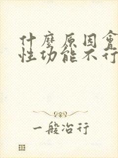 什么原因会引起性功能不行