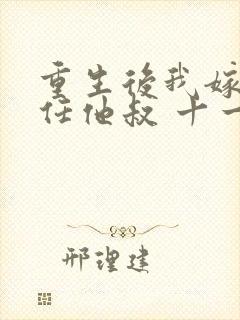 重生后我嫁了前任他叔 十一檀