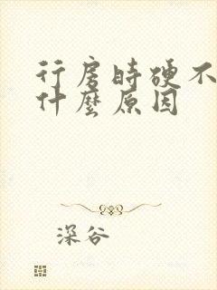 行房时硬不起是什么原因