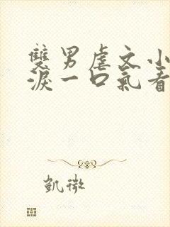 双男虐文小说催泪一口气看完