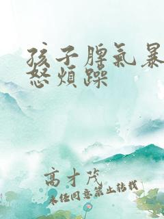 孩子脾气暴躁易怒烦躁