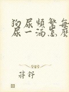 狗尿频繁每次只尿一滴怎么办