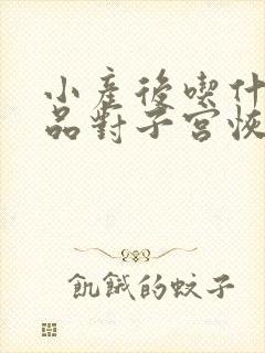 小产后吃什么补品对子宫恢复快又好