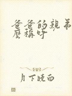 爸爸的亲弟弟怎么称呼