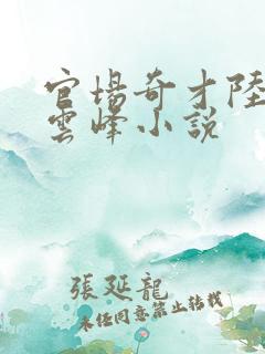 官场奇才陆羽刘云峰小说