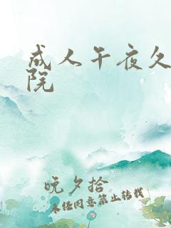 成人午夜久久影院