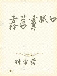 舌苔黄腻口苦口干口臭