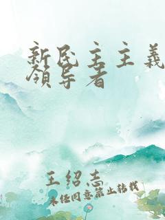 新民主主义革命领导者