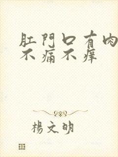 肛门口有肉疙瘩不痛不痒