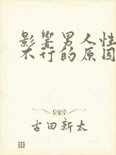 影响男人性功能不行的原因