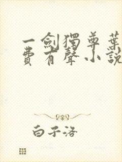 一剑独尊叶玄免费有声小说