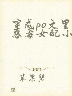 穿成po文里的恶毒女配小说