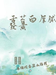 舌苔白厚腻中间发黄