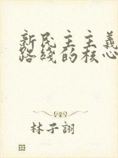 新民主主义革命路线的核心是( ).