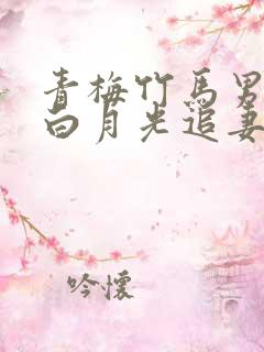 青梅竹马男主有白月光追妻火葬场