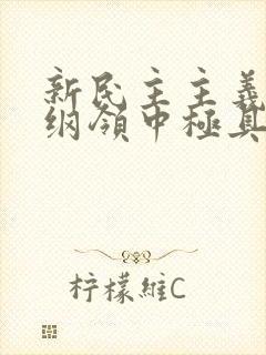 新民主主义经济纲领中极具特色的一项内容