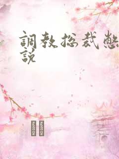 调教总裁憋尿小说