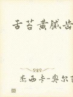 舌苔黄腻齿痕重