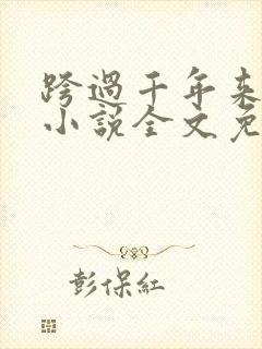 跨过千年来爱你小说全文免费阅读