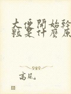 大便开始干硬成粒是什么原因引起的