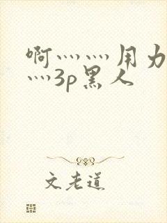 啊灬灬用力灬嗯灬3p黑人