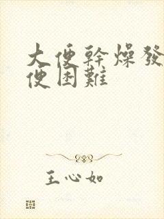 大便干燥发黑排便困难