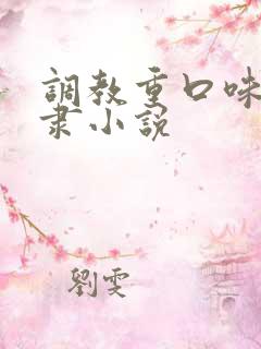 调教重口味的奴隶小说