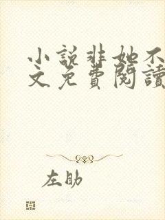 小说非她不可全文免费阅读