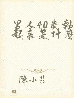 男人40岁勃不起来是什么原因