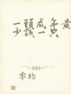 一头成年黄牛多少钱一只