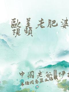 欧美老肥婆猛交视频