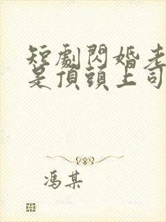 短剧闪婚老公竟是顶头上司