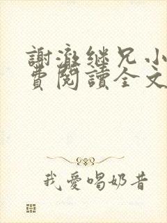 谢澈继兄小说免费阅读全文无弹窗