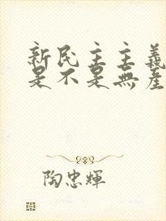 新民主主义革命是不是无产阶级革命