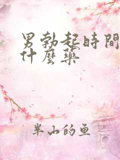 男勃起时间短吃什么药