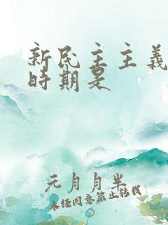 新民主主义革命时期是