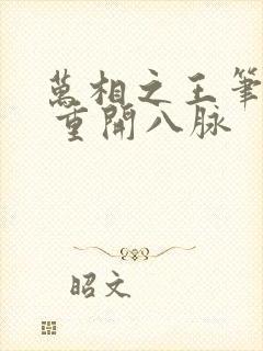 万相之王笔趣阁 重开八脉