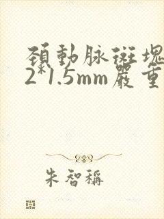 颈动脉斑块4.2*1.5mm严重吗