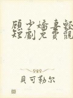 顾少娇妻轻点虐短剧免费观看大结局