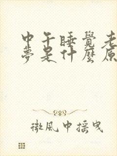 中午睡觉老做噩梦是什么原因造成的