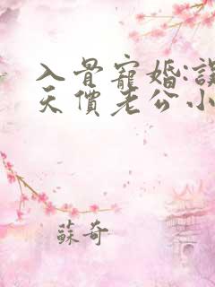 入骨宠婚:误惹天价老公小说