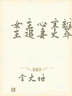 女主心寒离开男主追妻火葬场古言