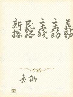 新民主主义革命总路线的动力