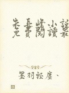 朱长峰小说全文免费阅读最新章节