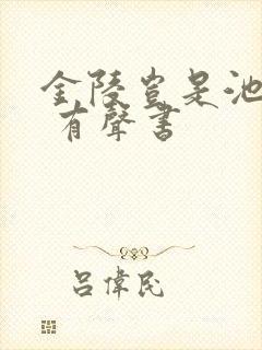 金陵岂是池中物 有声书