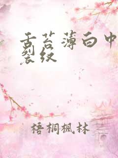 舌苔薄白中间有裂纹