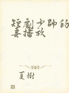 短剧少帅的冷情妻播放