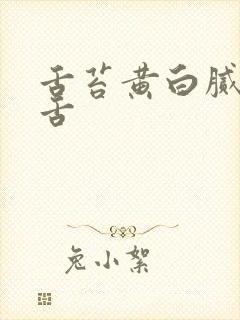 舌苔黄白腻齿痕舌